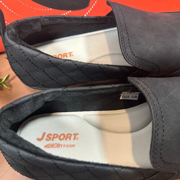 J Sport Women's Lisa Casual Black Slip On Shoes Size 11 - Picture 7 of 8